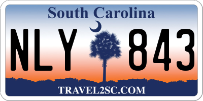 SC license plate NLY843