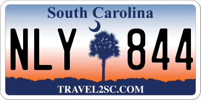SC license plate NLY844