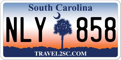 SC license plate NLY858