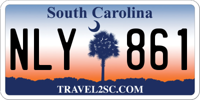 SC license plate NLY861
