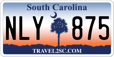 SC license plate NLY875