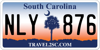 SC license plate NLY876