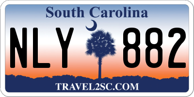 SC license plate NLY882