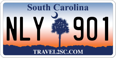 SC license plate NLY901