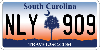 SC license plate NLY909