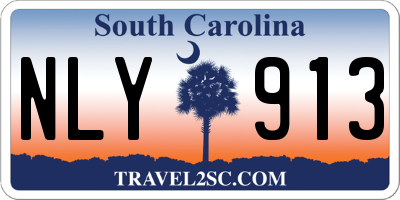 SC license plate NLY913