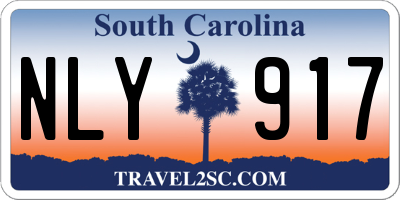 SC license plate NLY917