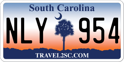 SC license plate NLY954
