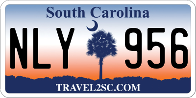 SC license plate NLY956