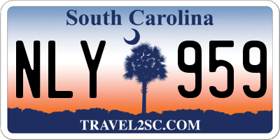 SC license plate NLY959