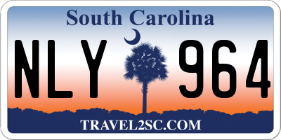 SC license plate NLY964