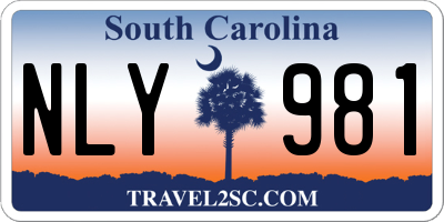 SC license plate NLY981