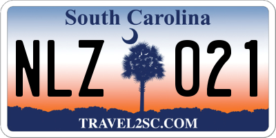 SC license plate NLZ021