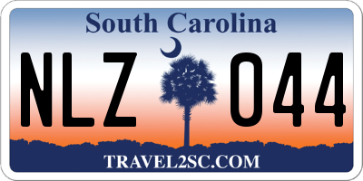 SC license plate NLZ044