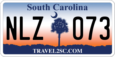 SC license plate NLZ073