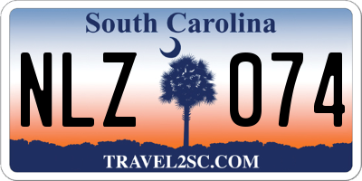 SC license plate NLZ074