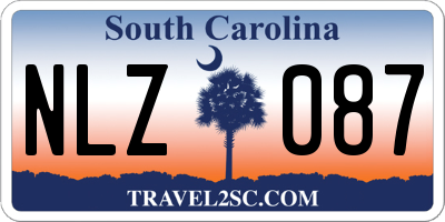 SC license plate NLZ087
