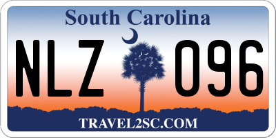 SC license plate NLZ096