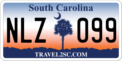 SC license plate NLZ099