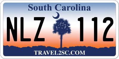 SC license plate NLZ112