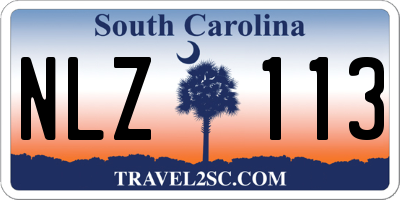 SC license plate NLZ113