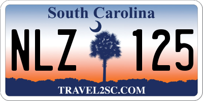 SC license plate NLZ125