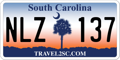 SC license plate NLZ137