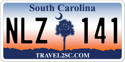 SC license plate NLZ141