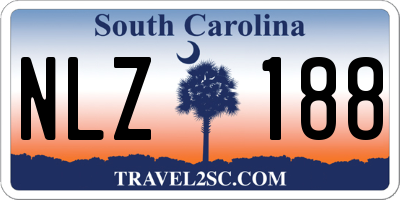SC license plate NLZ188