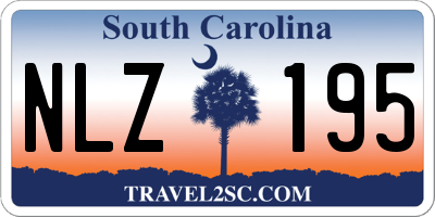 SC license plate NLZ195