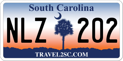 SC license plate NLZ202
