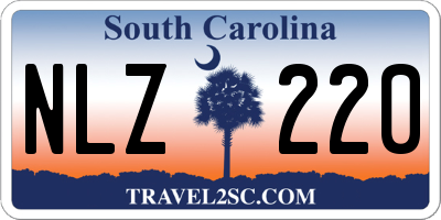 SC license plate NLZ220