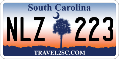 SC license plate NLZ223