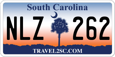 SC license plate NLZ262