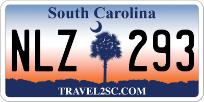 SC license plate NLZ293
