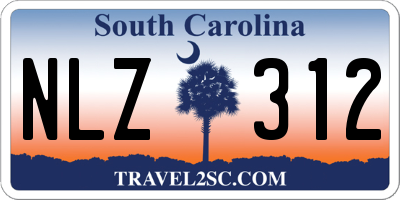 SC license plate NLZ312