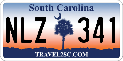 SC license plate NLZ341