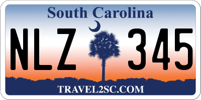 SC license plate NLZ345