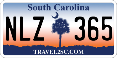 SC license plate NLZ365