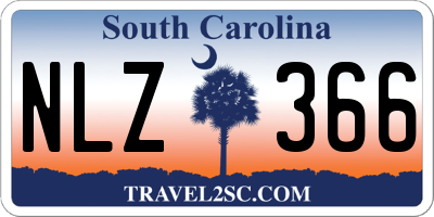 SC license plate NLZ366