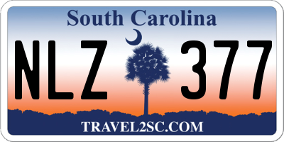 SC license plate NLZ377