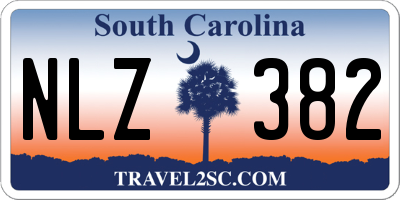 SC license plate NLZ382