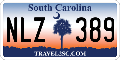 SC license plate NLZ389
