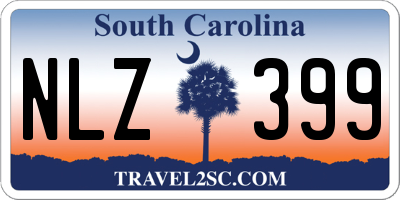 SC license plate NLZ399
