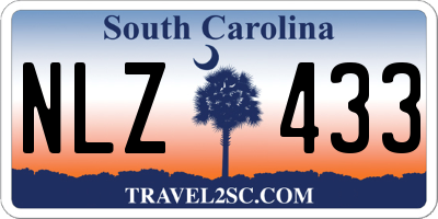 SC license plate NLZ433