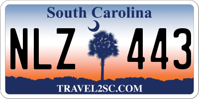 SC license plate NLZ443