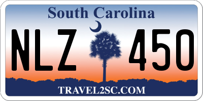 SC license plate NLZ450