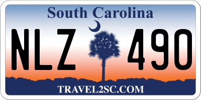 SC license plate NLZ490
