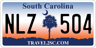 SC license plate NLZ504