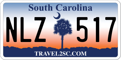 SC license plate NLZ517